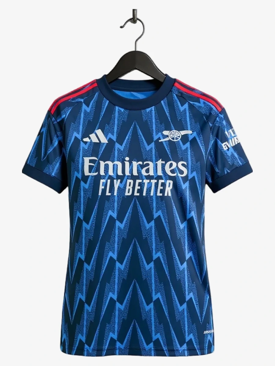maillot-femme-arsenal-exterieur-2025-2026 studio v12 Camisola Mulher Arsenal Alternativa 2025-2026