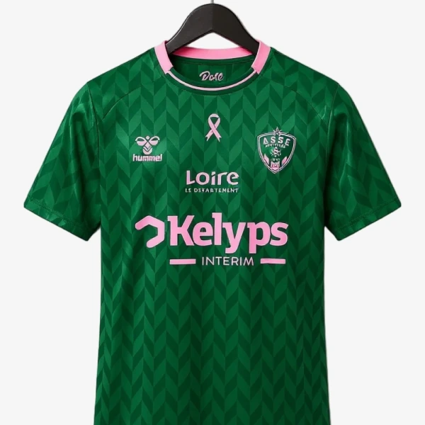Camisola Saint-Étienne Outubro Rosa 2025-2026