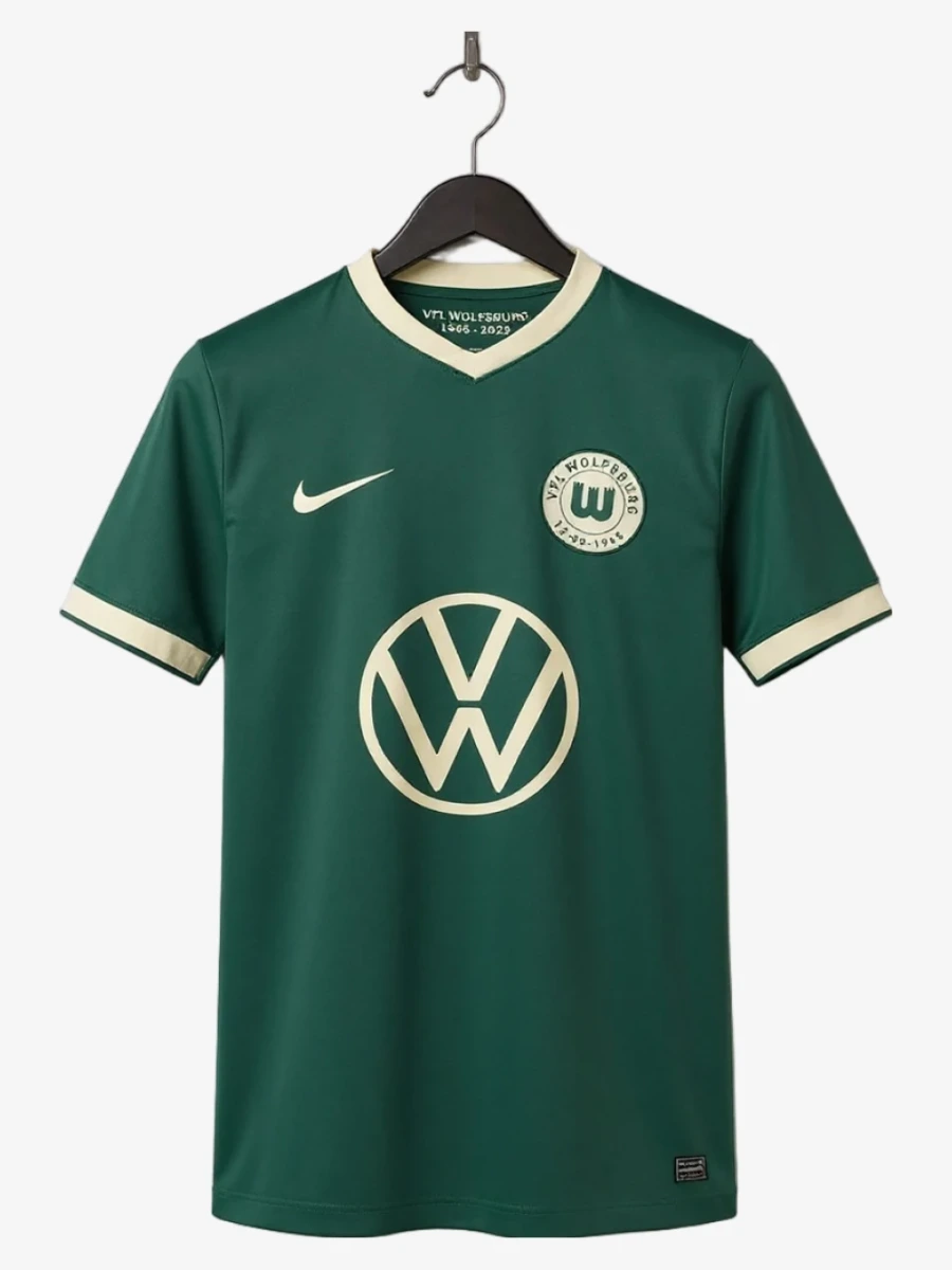 maillot-vfl-wolfsburg-anniversaire-2025-2026 studio v12 Camisola VfL Wolfsburg Aniversário 2025-2026