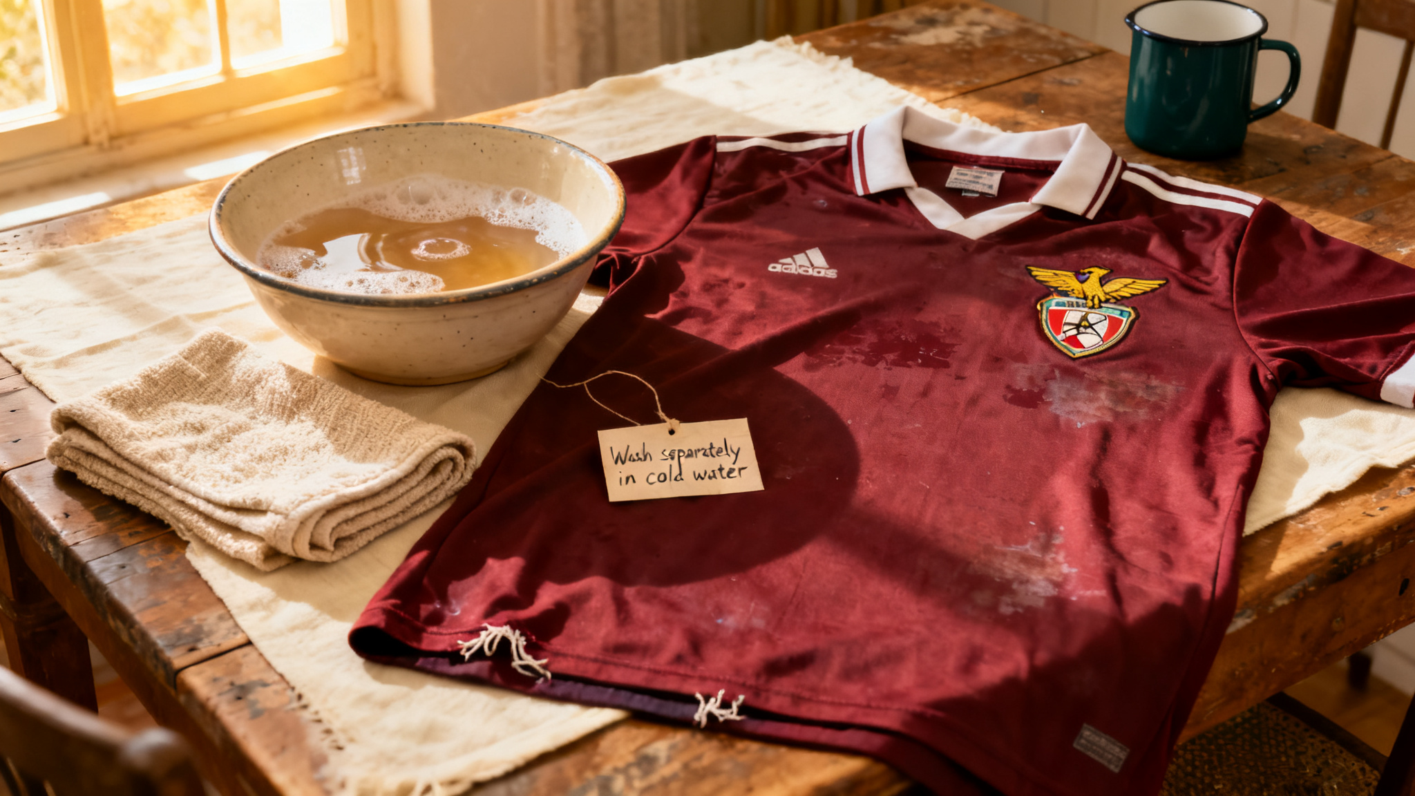 Como lavar camisola de futebol à mão sem estragar o bordado