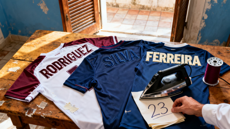 Como Personalizar uma Camisola de Futebol: Flex, Flock e Bordado